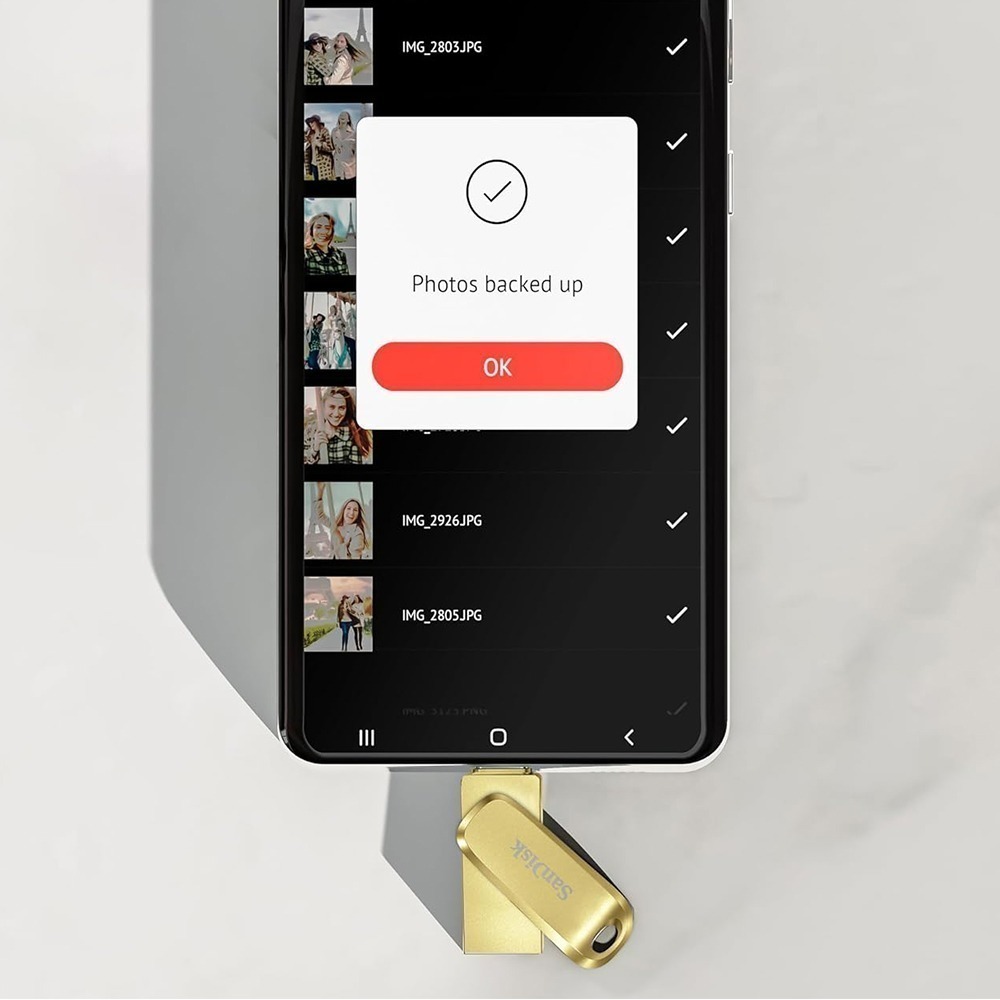 SanDisk Ultra Luxe 128G 256G 512G Type-C OTG 雙用隨身碟 金色 讀400MB-細節圖4