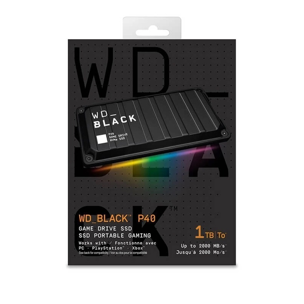 威騰 WD_BLACK P40 Game Drive SSD 1TB 2TB 行動硬碟 外接固態硬碟 電競 PS5適用-細節圖3