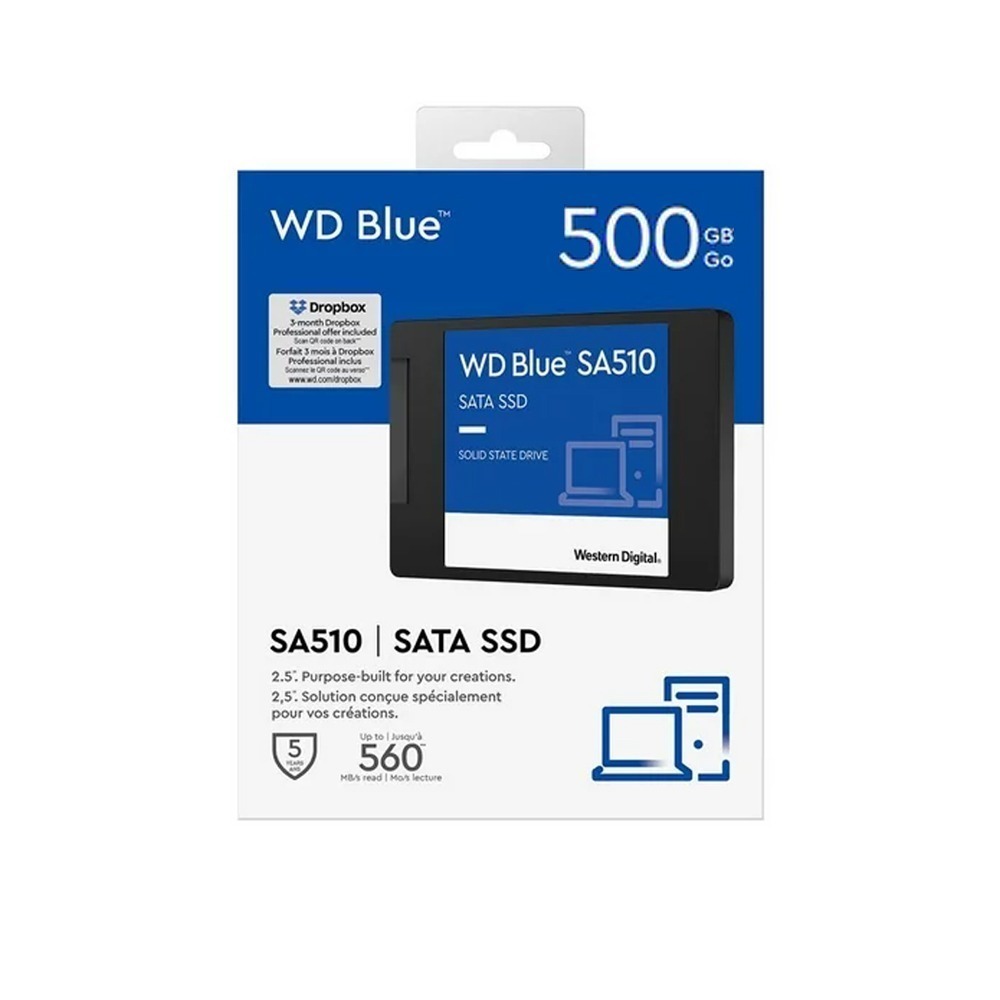 威騰 WD Blue 藍標 SA510 SATA SSD 500G 1TB 2TB 4TB 2.5 吋 固態硬碟-細節圖2