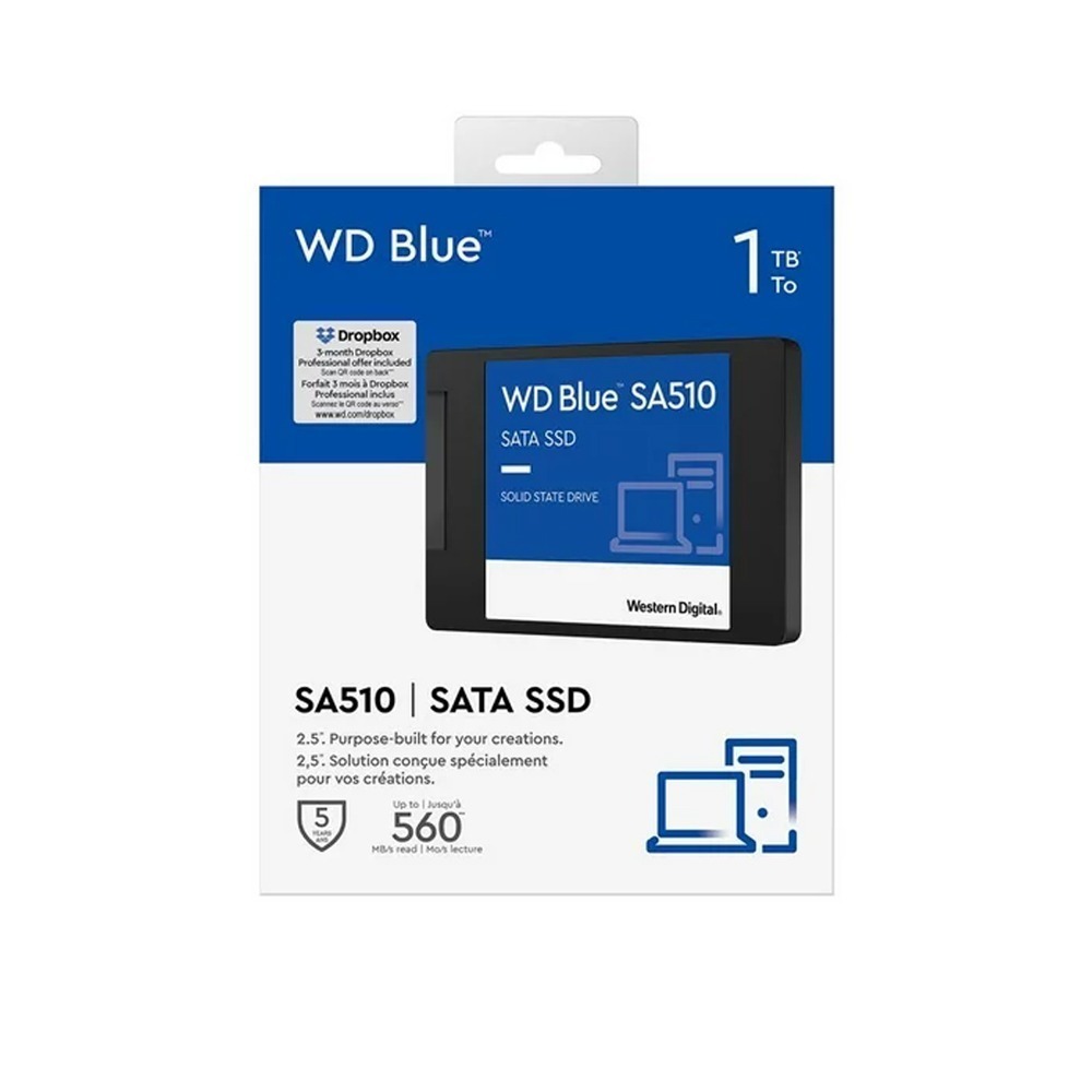 威騰 WD Blue 藍標 SA510 SATA SSD 500G 1TB 2TB 4TB 2.5 吋 固態硬碟-細節圖3