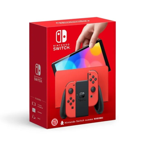 任天堂 Nintendo Switch OLED 主機 瑪利歐 亮麗紅 台灣公司貨 一年保固