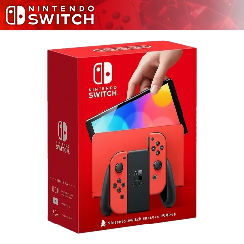 任天堂 Nintendo Switch OLED 主機 瑪利歐 亮麗紅 台灣公司貨 一年保固