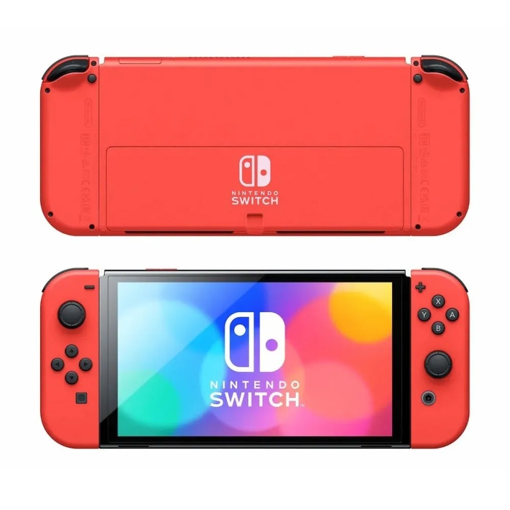 任天堂 Nintendo Switch OLED 主機 瑪利歐 亮麗紅 台灣公司貨 一年保固-細節圖5