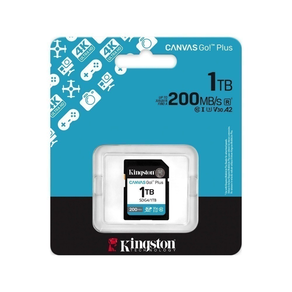 Kingston Canvas Go! Plus SDG4 SDXC U3 V30 相機記憶卡 速度200MB/s-細節圖8