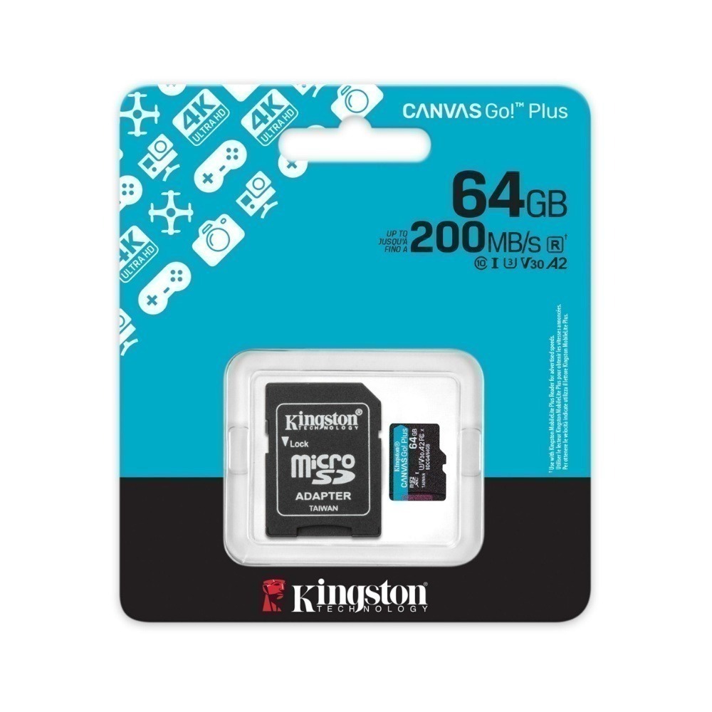 Kingston Canvas Go!Plus SDCG4 microSD 高速記憶卡 U3 V30 A2-細節圖4