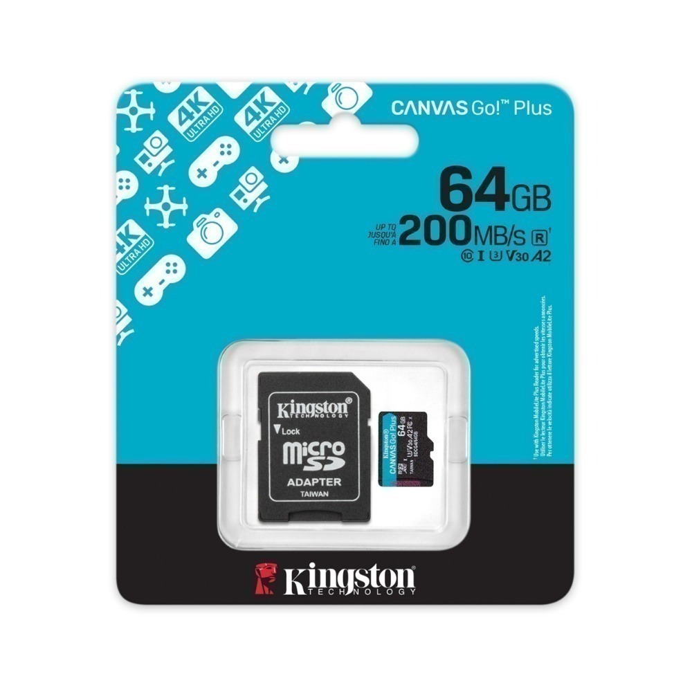 Kingston Canvas Go!Plus SDCG4 microSD 高速記憶卡 U3 V30 A2-細節圖4