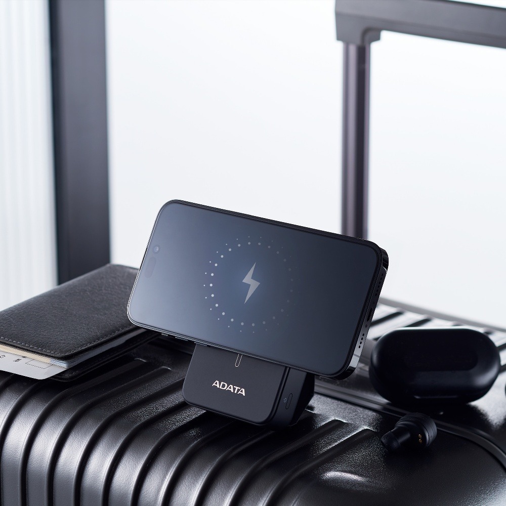 ADATA 威剛 R100 磁吸式行動電源 10000mAh 快充 Magsafe 無線充電 背蓋腳架-細節圖5