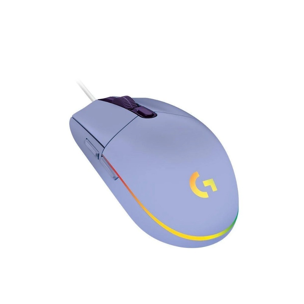 Logitech 羅技 G102 LIGHTSYNC RGB 6 鍵 炫彩遊戲滑鼠 黑/白/藍/紫色-細節圖6