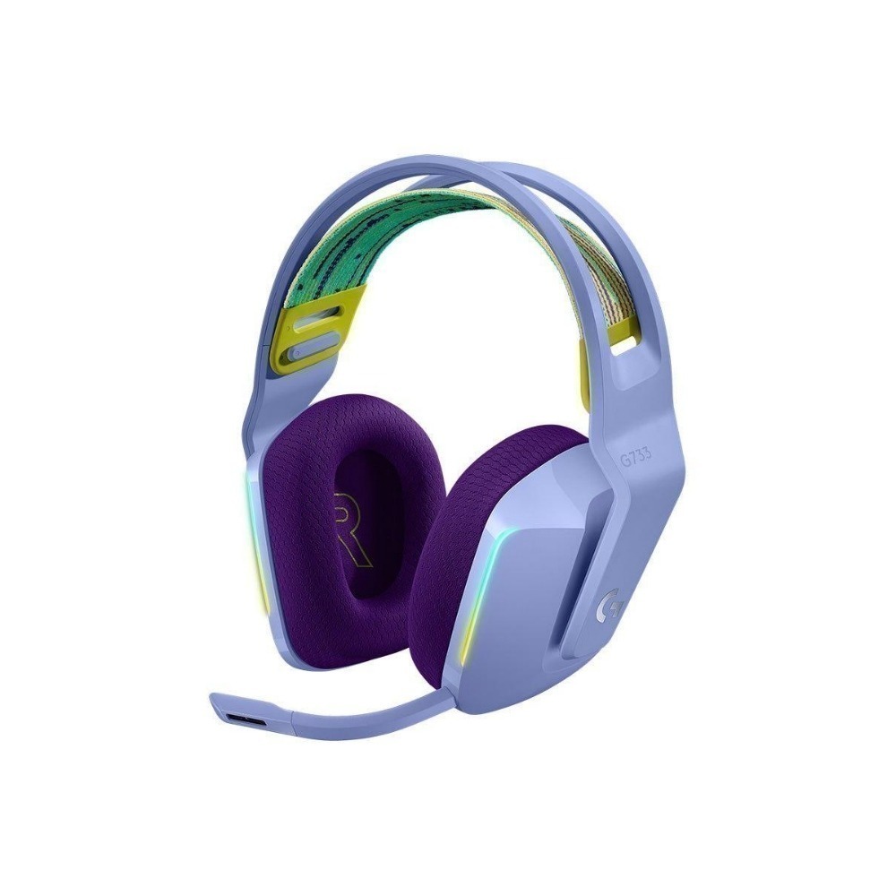 Logitech G 羅技 G733 LIGHTSPEED 無線 RGB 炫光 電競 耳機麥克風 黑/白/藍/紫-細節圖5