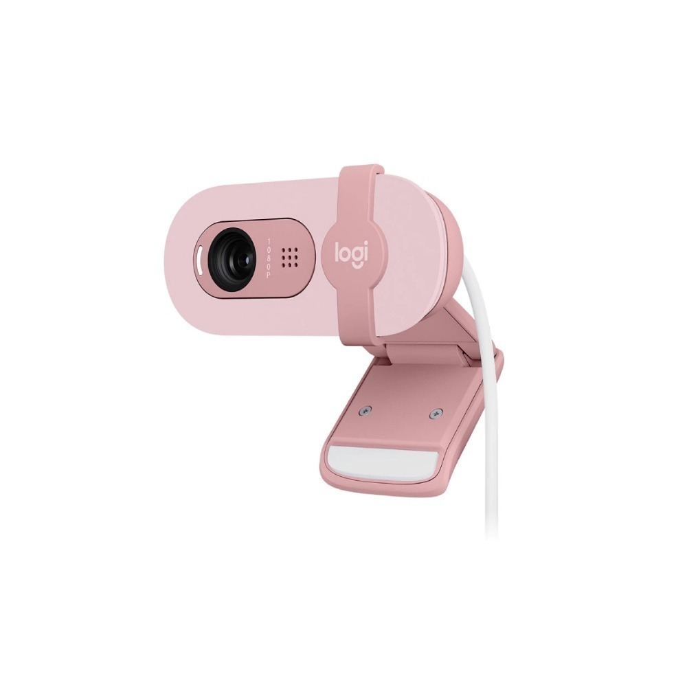 Logitech 羅技 Brio 100 網路攝影機 石墨灰/珍珠白/玫瑰粉-細節圖4