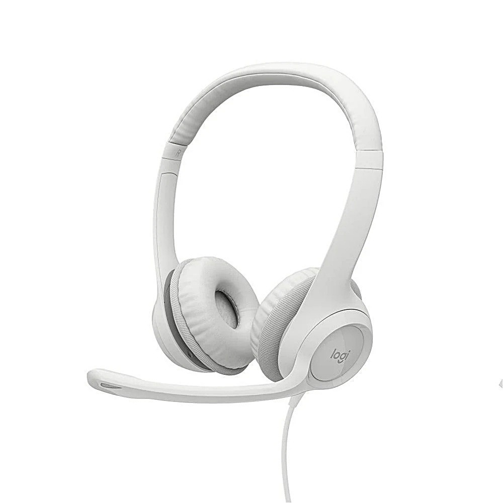 Logitech 羅技 H390 有線耳機麥克風 石墨灰/玫瑰粉/珍珠白-細節圖4