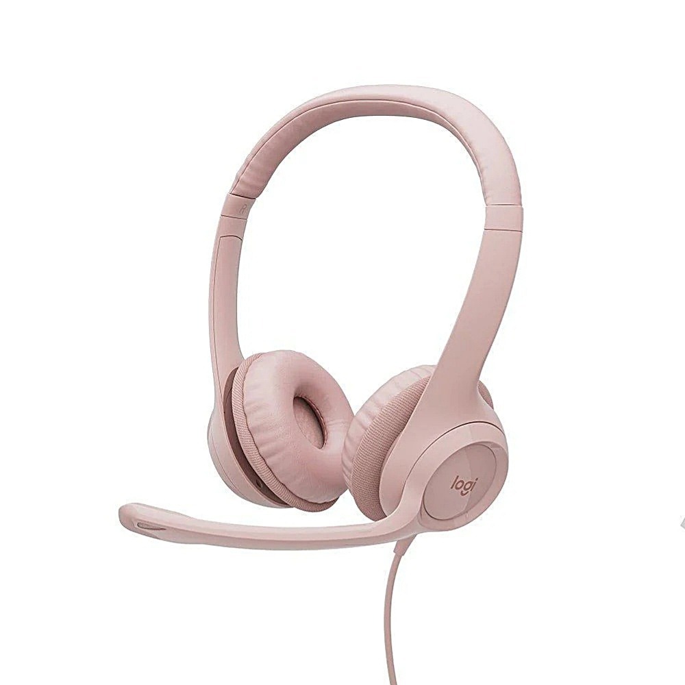 Logitech 羅技 H390 有線耳機麥克風 石墨灰/玫瑰粉/珍珠白-規格圖7