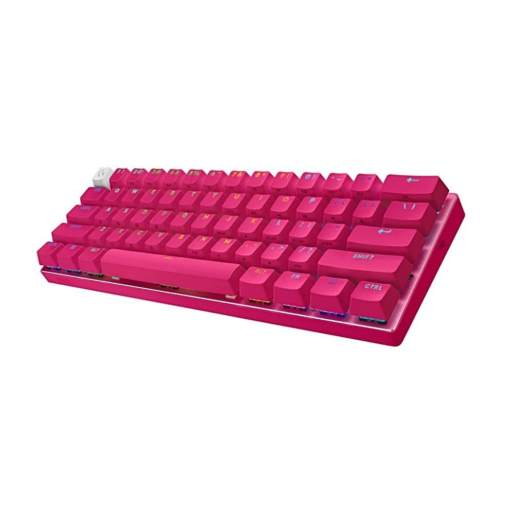 Logitech 羅技 G Pro X 職業機械式 60% 電競鍵盤 觸感軸 黑/桃紅/白-細節圖4