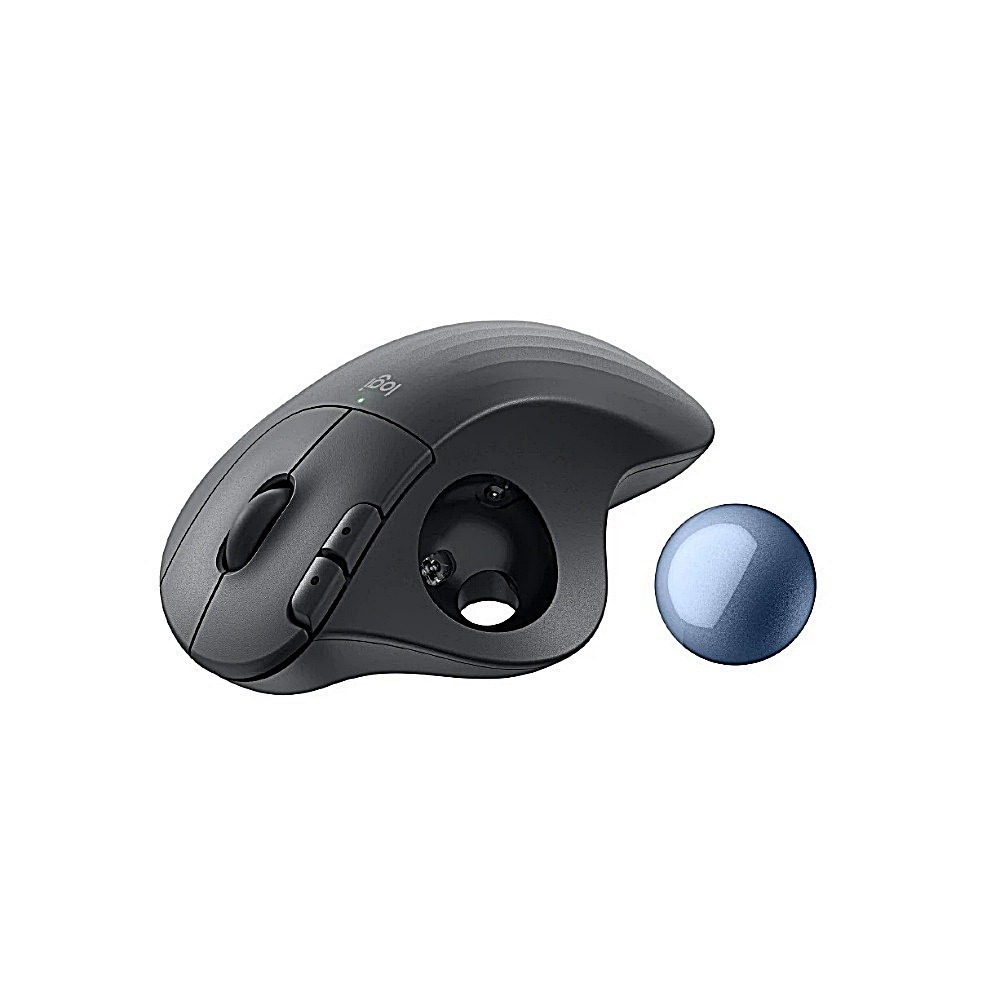 Logitech 羅技 ERGO M575S 軌跡球滑鼠 石墨黑/珍珠白-細節圖4