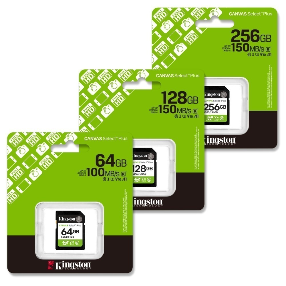 金士頓 Canvas Select Plus SDXC 64GB 128G 256G 512G 1TB 相機記憶卡-細節圖2