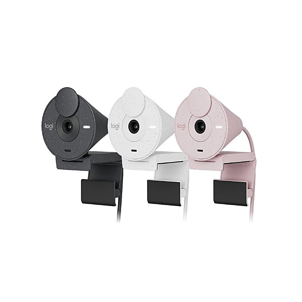 Logitech 羅技 Brio 300 網路攝影機 石墨黑/白/玫瑰粉-細節圖2