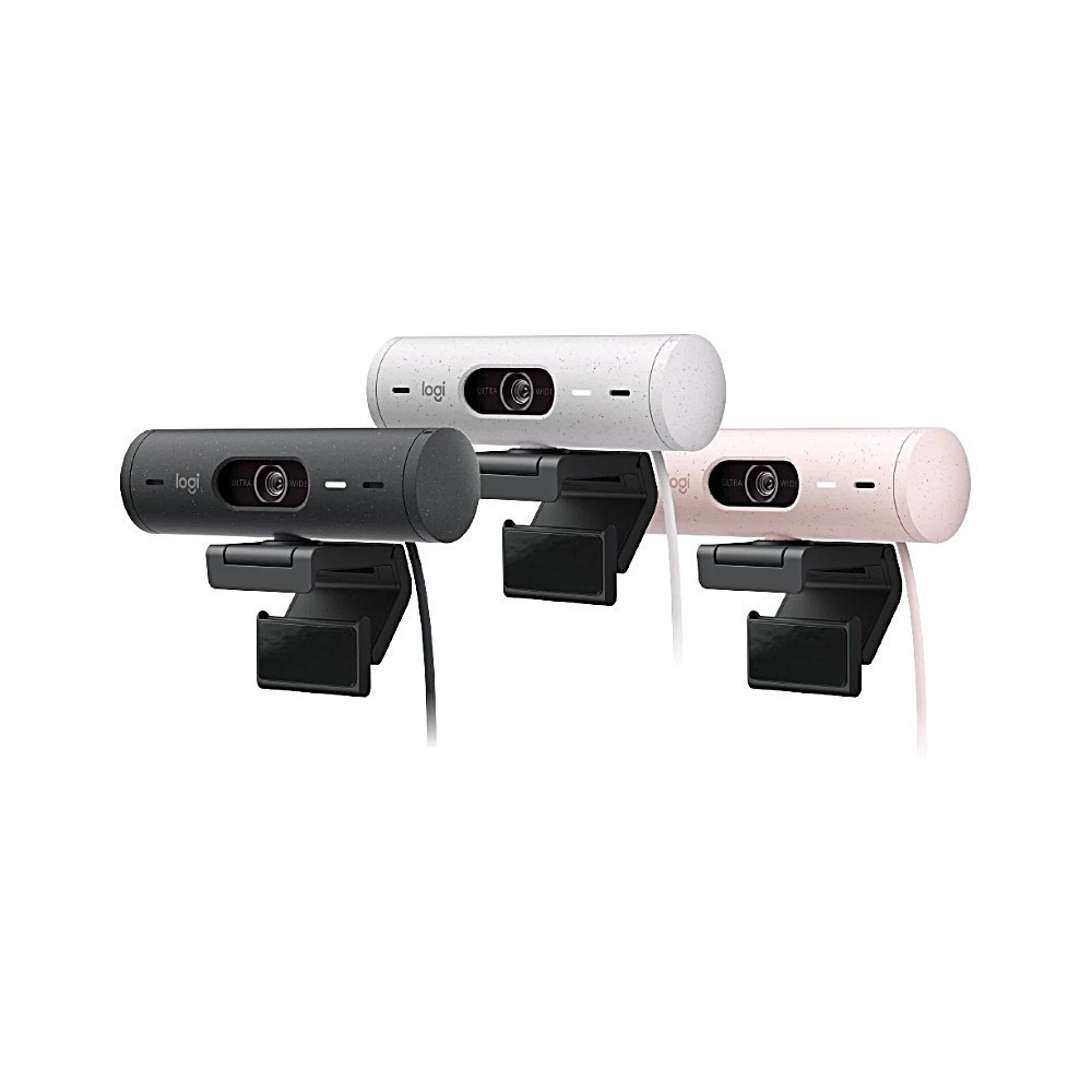 Logitech 羅技 Brio 500 網路攝影機 石墨黑/白/玫瑰粉-細節圖2