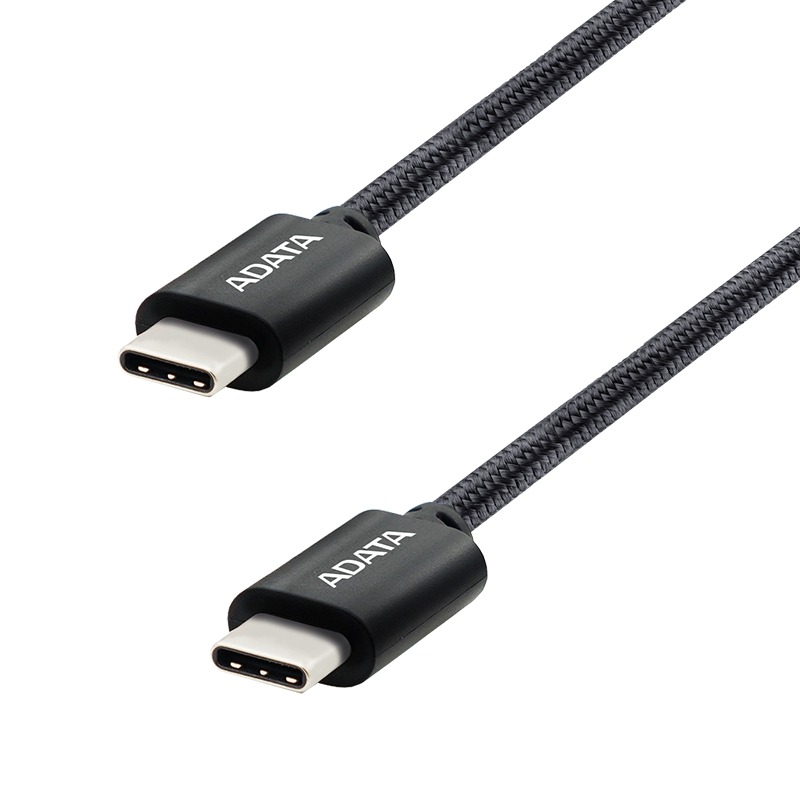 ADATA 威剛 USB-C to USB-C 2M 充電線 傳輸線 支援PD/QC快充 黑色-細節圖3