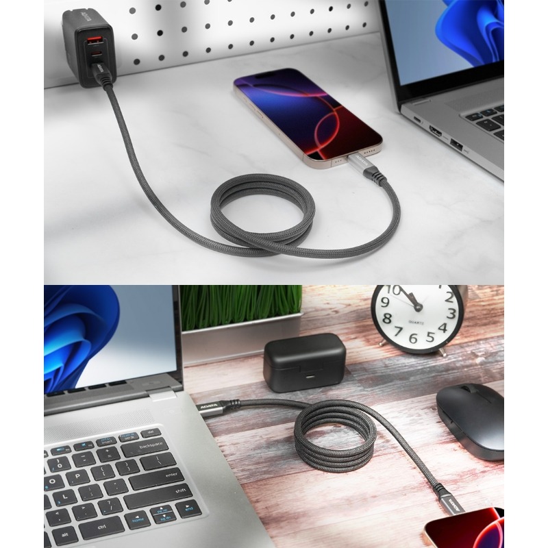 ADATA 威剛 USB-C to USB-C 磁吸設計 充電線 傳輸線 支援PD/QC快充-細節圖6