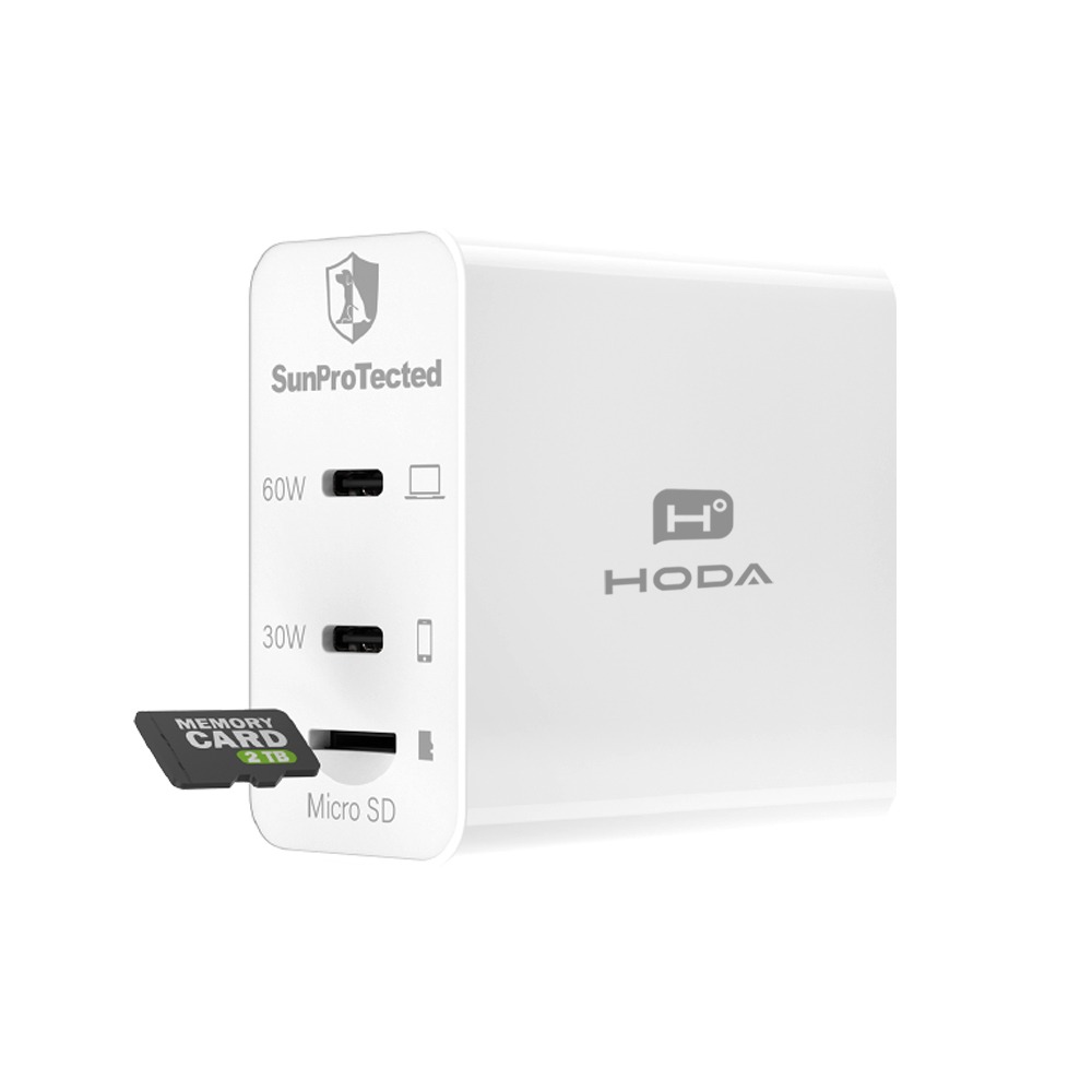 HODA 回憶捕手 GaN氮化鎵60W智慧備份電源供應器 送Sandisk 512G 1TB 高速記憶卡 公司貨-細節圖5