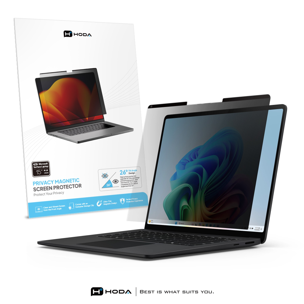 HODA 磁吸防窺 保護貼 微軟Surface 系列 Surface Laptop 第7版 13.8吋 15吋-細節圖3