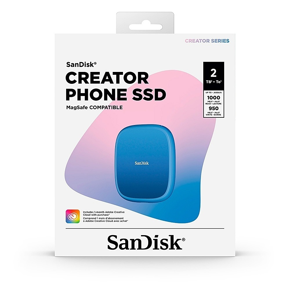SanDisk 1TB 2TB Creator Phone 可攜帶 固態式 SSD硬碟 公司貨 MagSafe相容-細節圖7