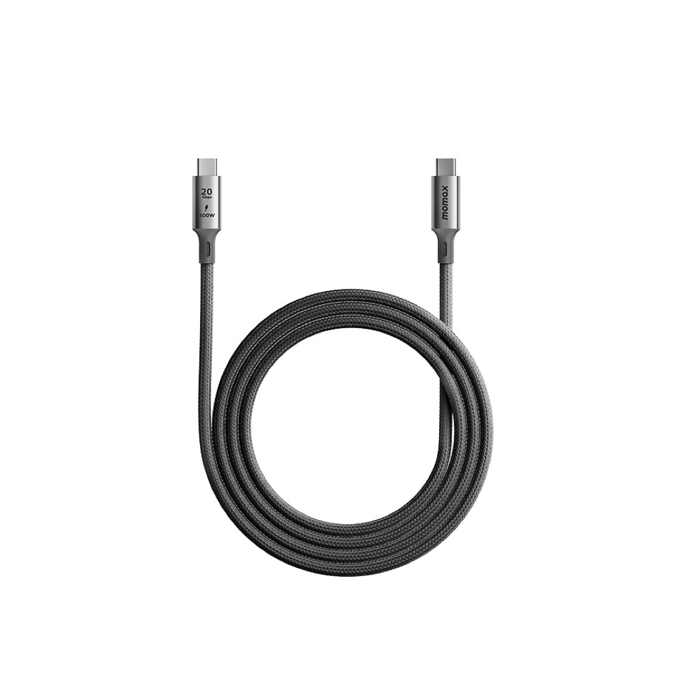 MOMAX Elite 100W快充 USB-C USB 3.2 20Gbps 2米 傳輸線 Type-C充電線-細節圖8