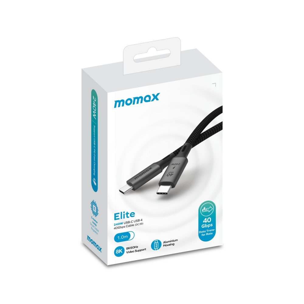MOMAX 摩米士 Elite USB4 40Gbps 240W快充 1M 高速傳輸線 充電線 PD快充 閃充-細節圖9