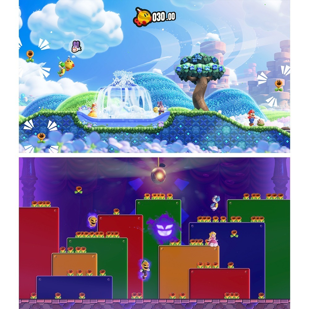 NS2 任天堂《 超級瑪利歐兄弟 驚奇 + 同遊鈴鈴公園 》實體卡帶 中文版 遊戲片-細節圖6