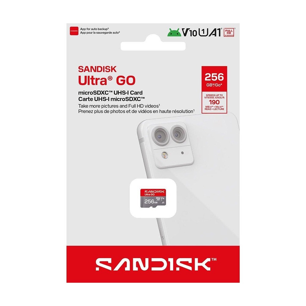 SanDisk Ultra GO 256G 512G 1TB 1.5TB U1 V10 A1 microSD 記憶卡-細節圖3