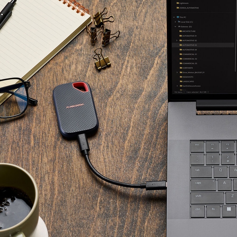SanDisk Extreme 1TB 2TB 4TB 行動固態硬碟 SSD Type-C 外接硬碟 SDSSDE70-細節圖5