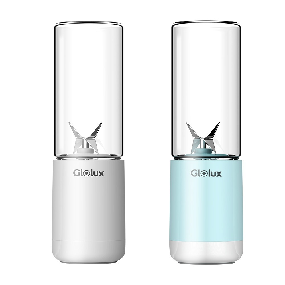 Glolux USB 隨行杯果汁機 簡約白/湖水藍 (GL-PB-380)-細節圖2