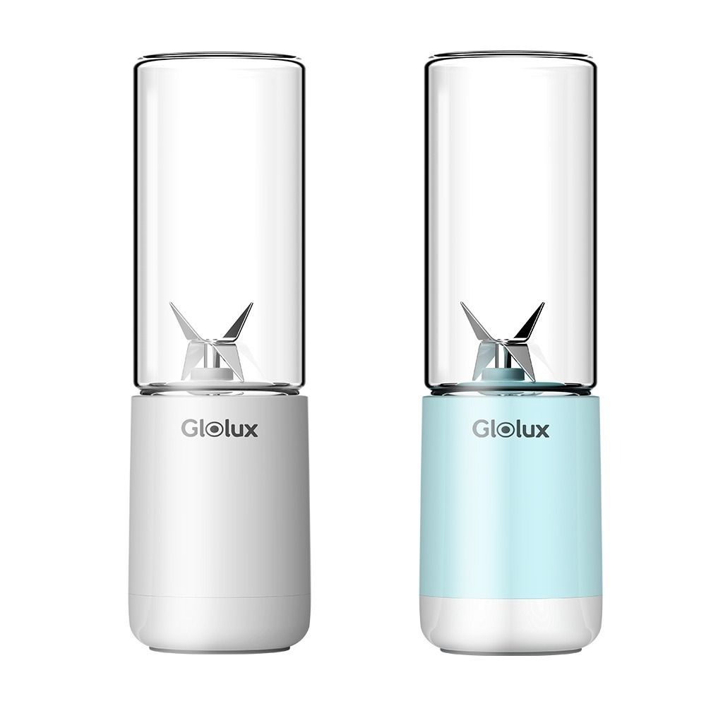 Glolux USB 隨行杯果汁機 簡約白/湖水藍 (GL-PB-380)-細節圖2