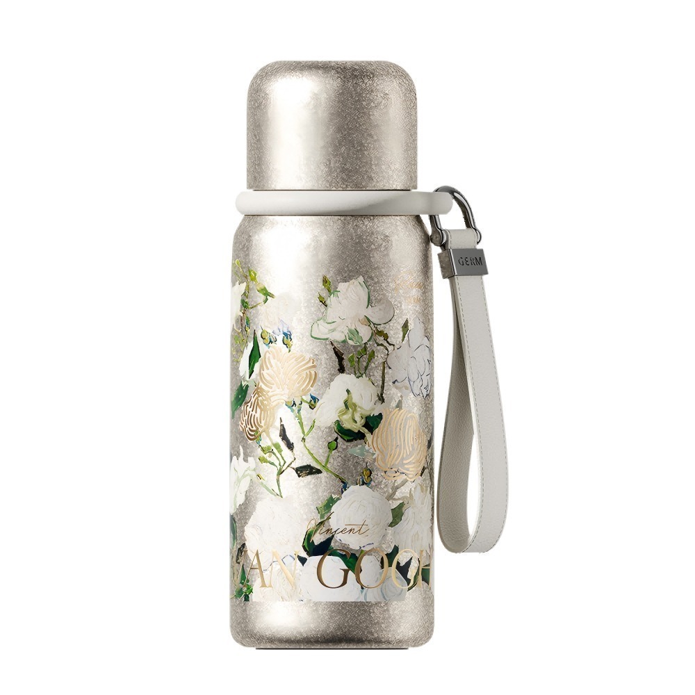 GERM格米 THE MET致敬梵古系列 迷你悅動鈦杯 玫瑰/鳶尾花 580ML-細節圖2