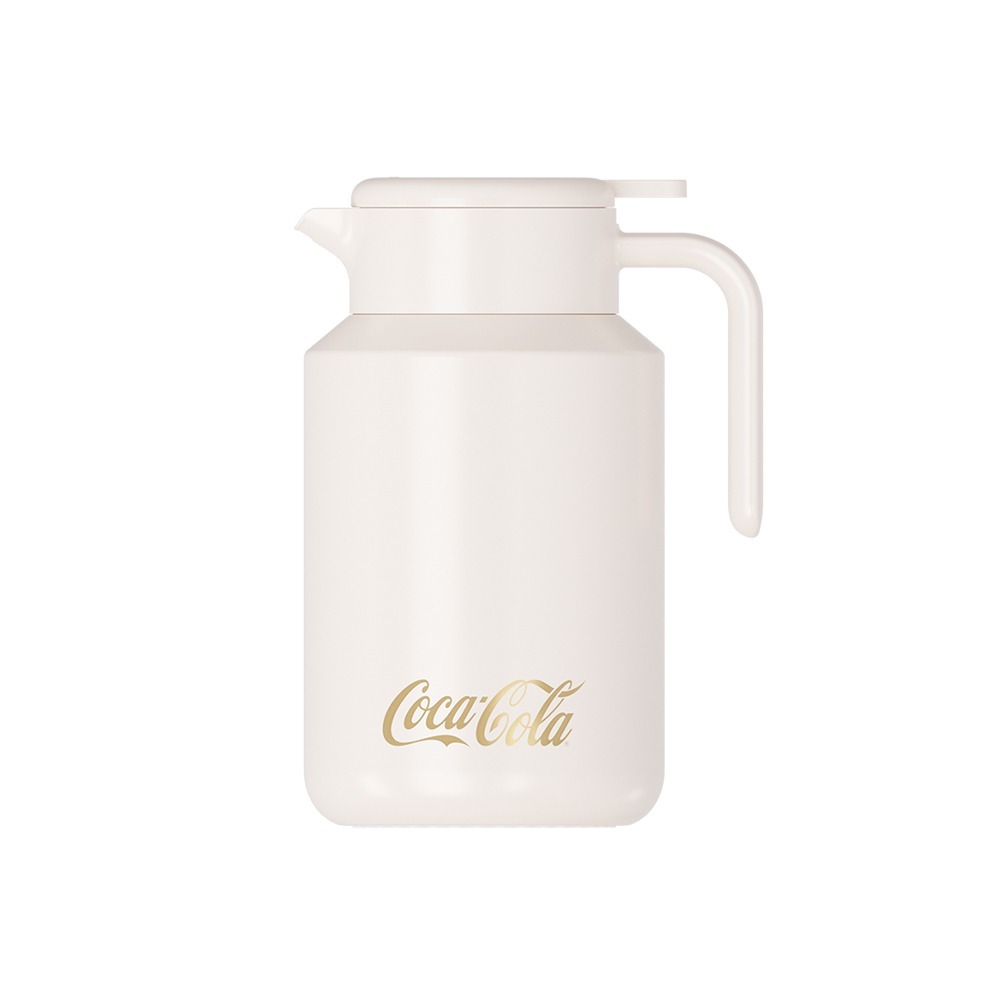 GERM格米 可口可樂聯名款保溫壺-1600ML 可樂紅/瑩貝白-規格圖1