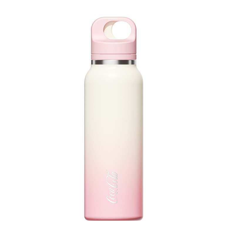 GERM格米 可口可樂聯名款趣野運動保溫杯-600ML 雪峰白/極夜黑/霞光粉-規格圖1