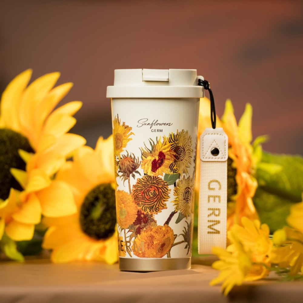 GERM格米 花語系列閃耀咖啡杯 向日葵 500ML-細節圖2