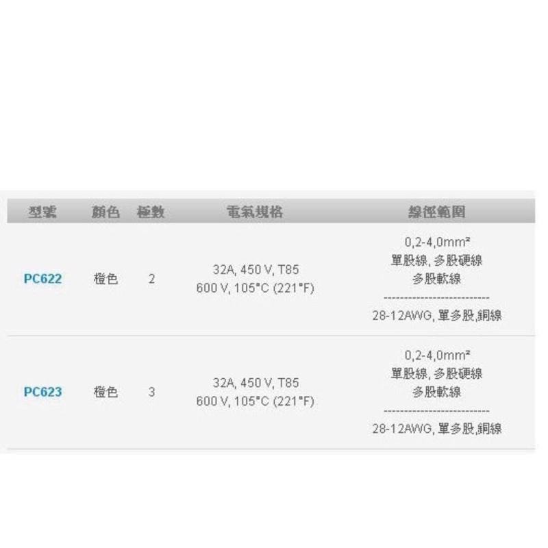 含稅 開發票 接線端子 金筆連接器 端子 接立得 PC622 PC623 快速接頭 連接器 電線-細節圖3