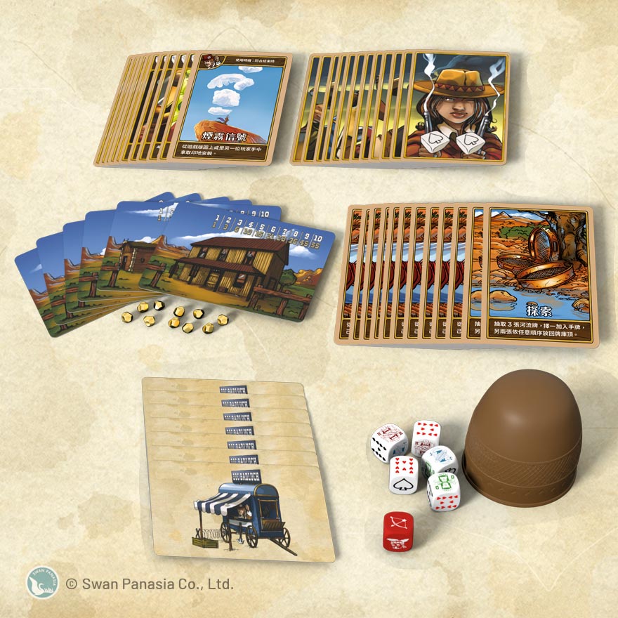 DICE TOWN WILD WEST EX. 骰子鎮狂野西部擴充 新天鵝堡桌遊♣桌遊森林-細節圖2