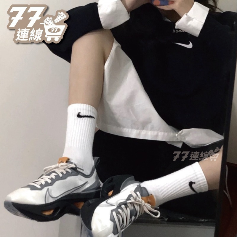 NIKE SWOOSH SOCKS LOGO 三雙一組 短襪 踝襪 長襪 高筒襪 小腿襪 運動襪 襪子 男女 黑白-細節圖10