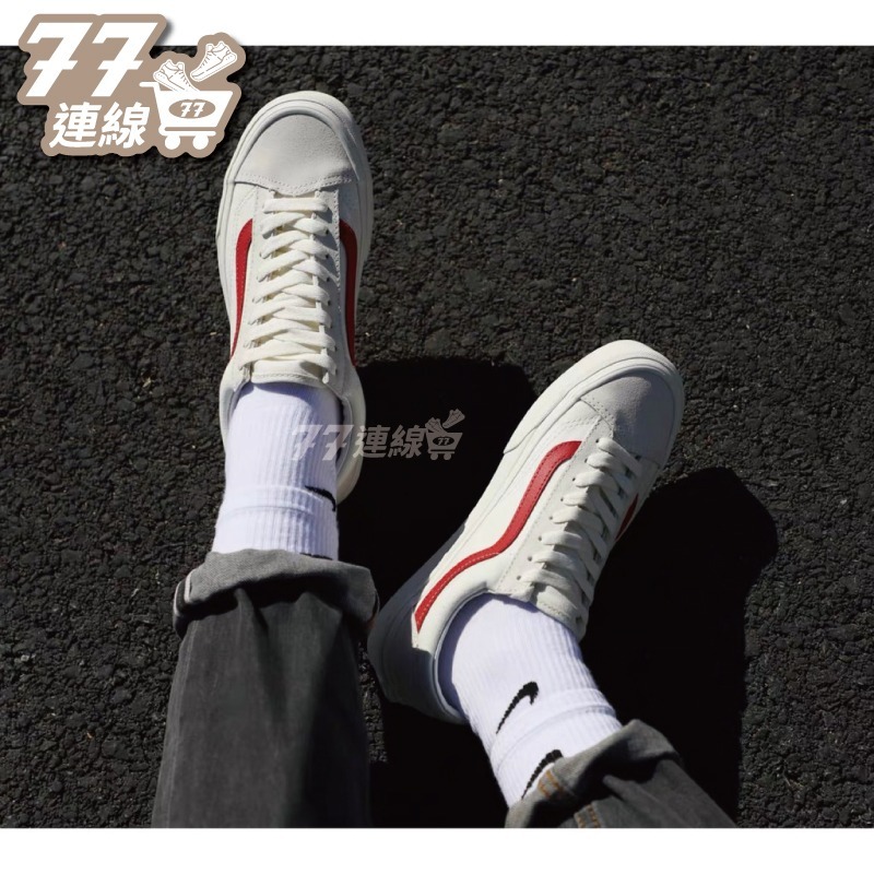 VANS STYLE 36 MARSHMALLOW 白 紅 綠 藍 米白 紅線 綠線 藍線 麂皮 運動-細節圖3