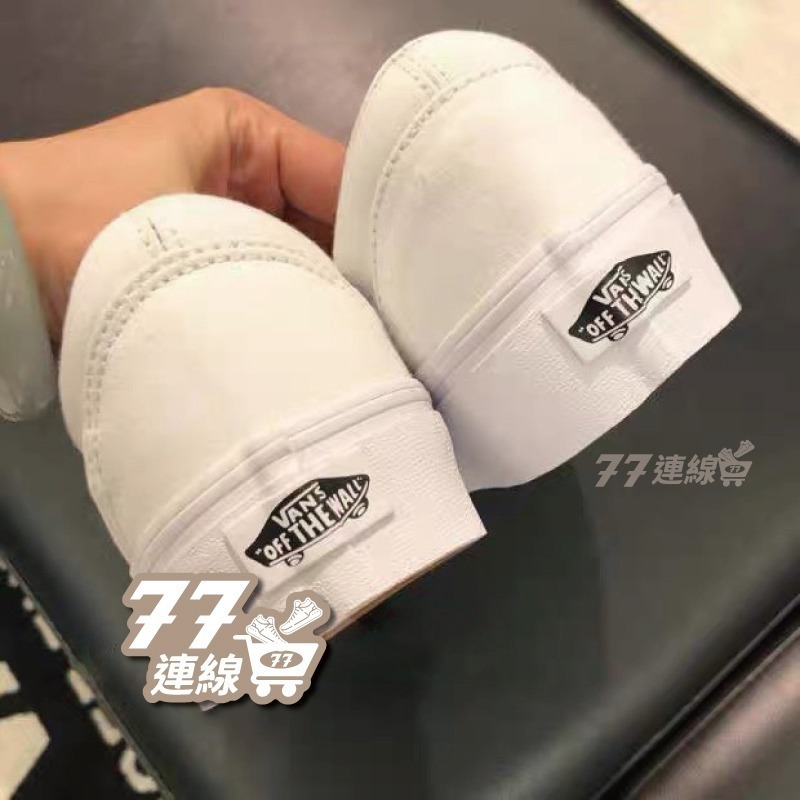 Vans Old Skool 厚底 餅乾底 基本款 高跟 黑白 美式 增高 女鞋 棋盤格 黑-細節圖9