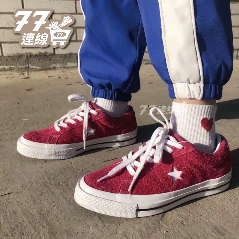 Converse One Star 黑白 基本款 復古鞋 麂皮 171587C 158369C-細節圖8