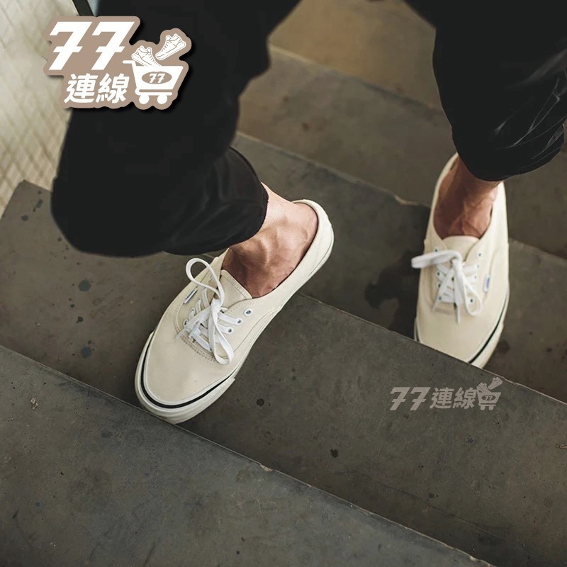 Vans authentic 基本款 厚底 一般底 黑白 阿先 美式 增高 棋盤格 黑 滑板鞋 白-細節圖8