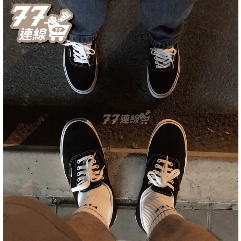 Vans authentic 基本款 厚底 一般底 黑白 阿先 美式 增高 棋盤格 黑 滑板鞋 白-細節圖10