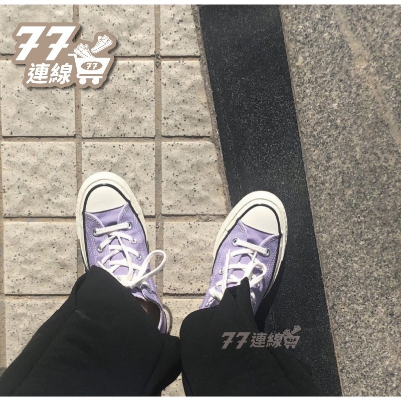 Converse 1970 粉紫色 低筒 70 粉紫 三星標 薰衣草紫 香芋紫 紫色 A06075C-細節圖3