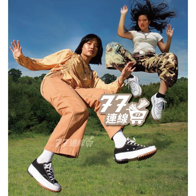 Converse Run Star Hike 鋸齒鞋 厚底 增高 黑白 低筒 168816C-細節圖9