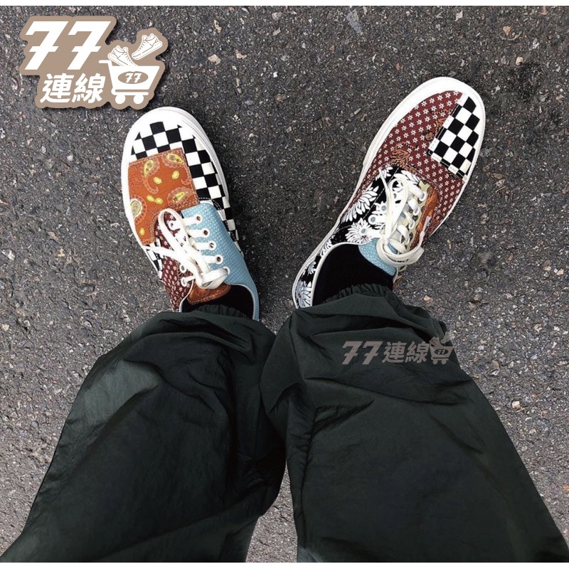 VANS ERA TIGER PATCHWORK 變形蟲 腰果花 棋盤格 滑板鞋-細節圖5