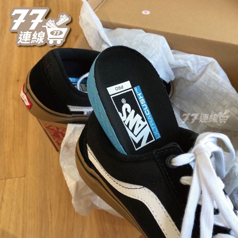 Vans Skate Old Skool SB 滑板鞋 焦糖底 黑白 基本款 棋盤格 全黑-細節圖5