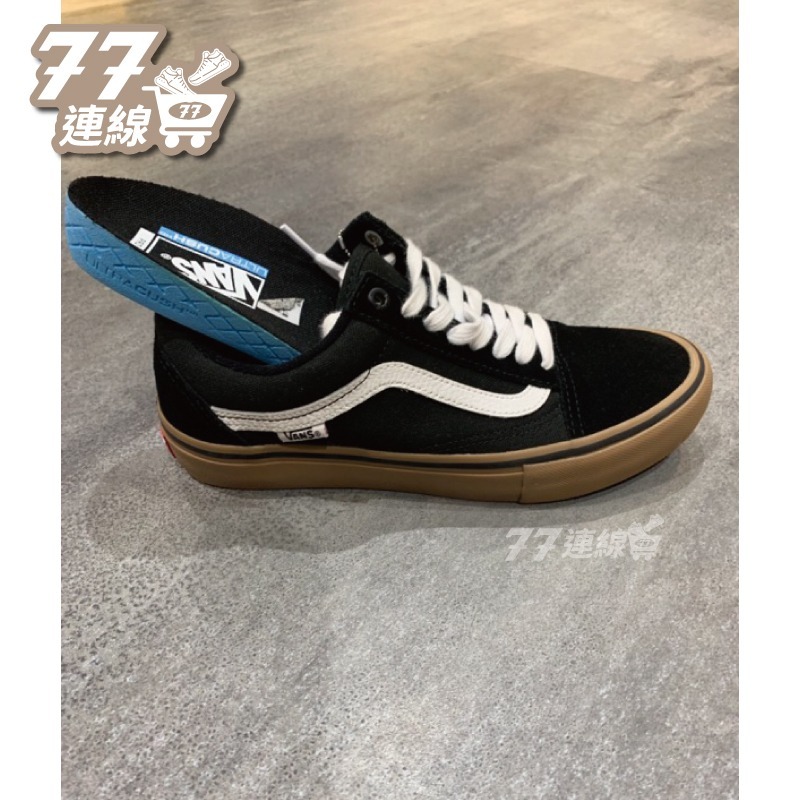 Vans Skate Old Skool SB 滑板鞋 焦糖底 黑白 基本款 棋盤格 全黑-細節圖8